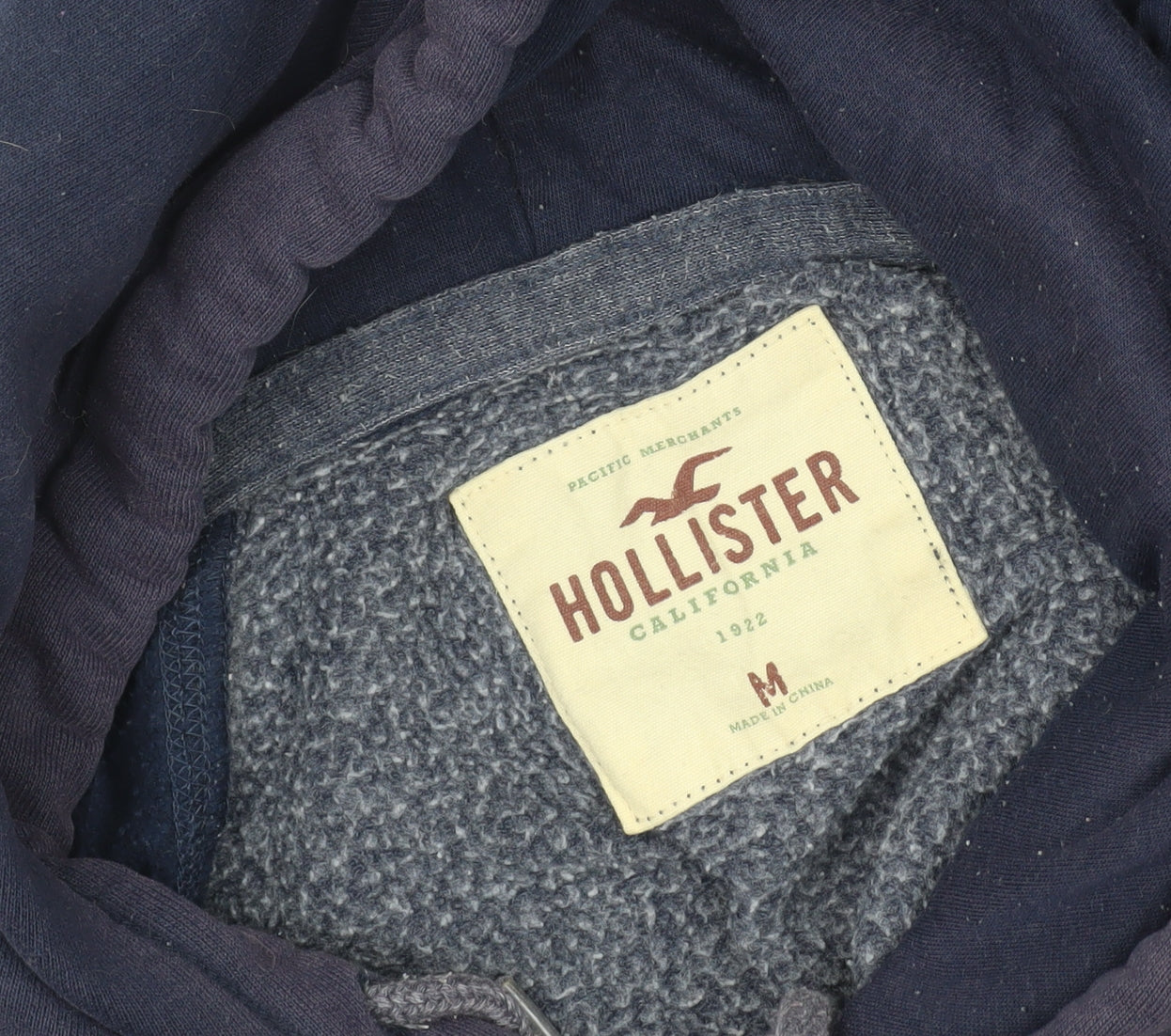 Hollister Men's Blue Medium Pullover Hoodie