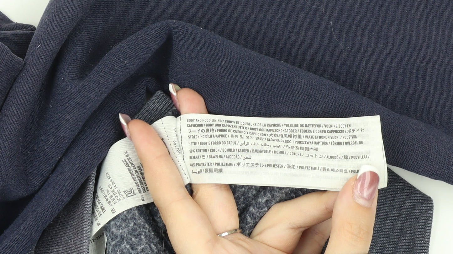 Hollister Men's Blue Medium Pullover Hoodie