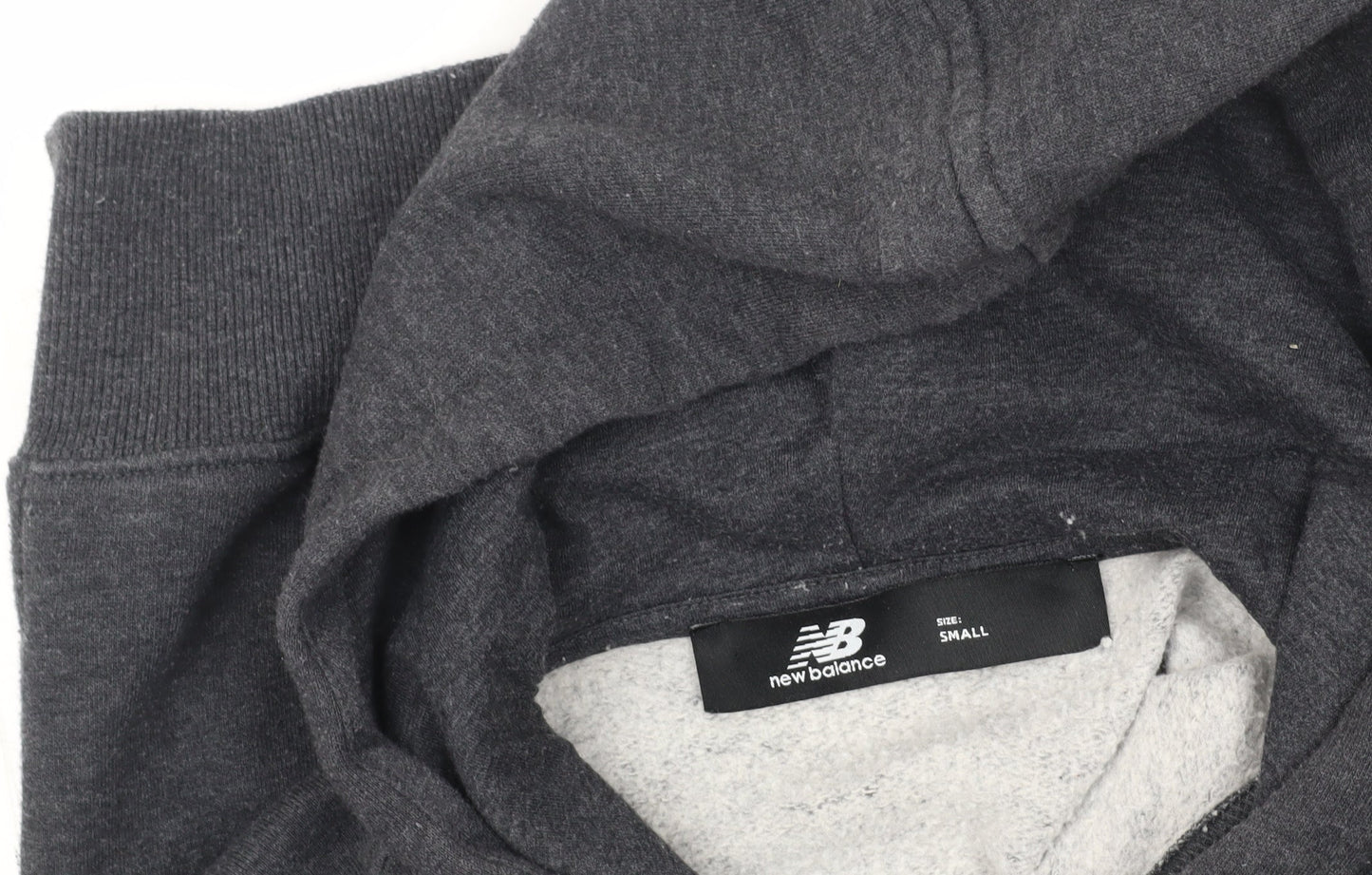 New Balance Men's Grey Pullover Hoodie - Size S