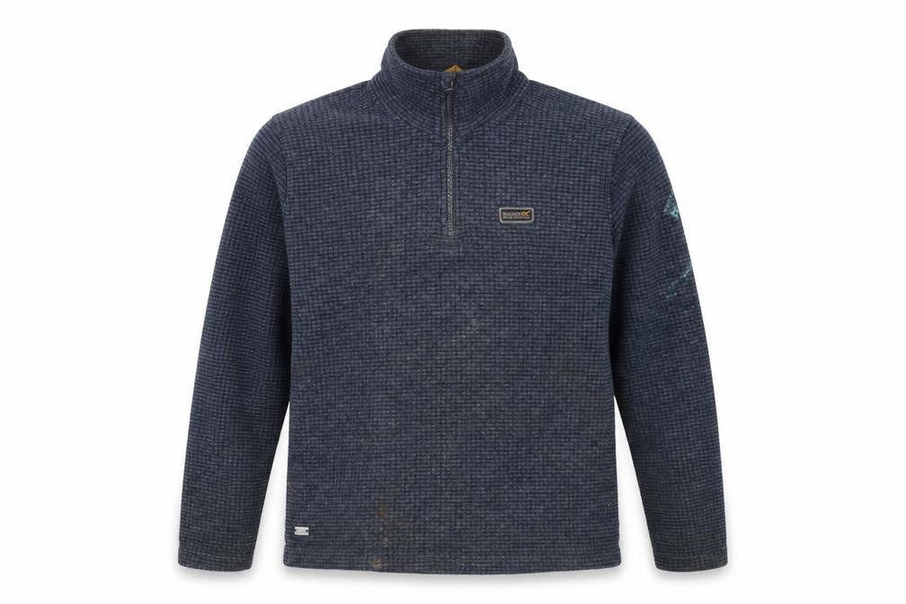 Regatta Men's Blue Fleece Henley Sweatshirt S