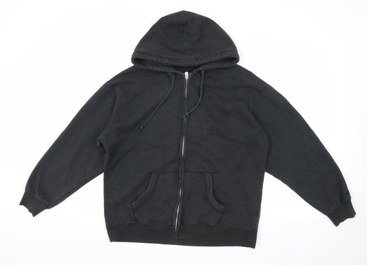 Hollister Men's Black Hooded Jacket, Size S, Casual Style