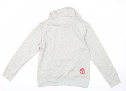 Nike Men's Grey Graphic Hoodie Size M