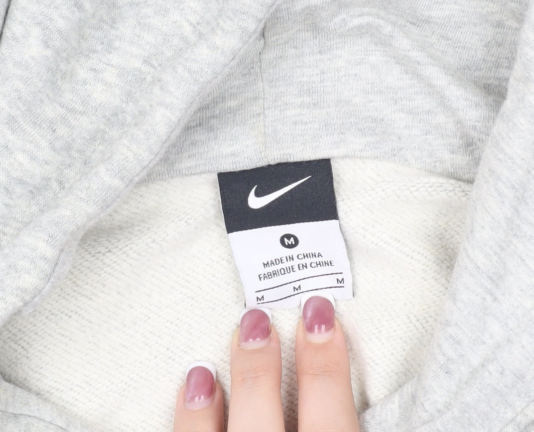 Nike Men's Grey Graphic Hoodie Size M