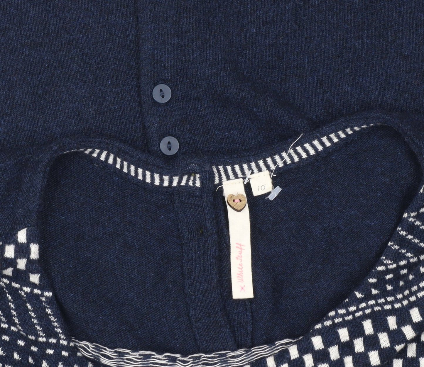 White Stuff Women's Blue Knit Cardigan - Size 10 with Buttons