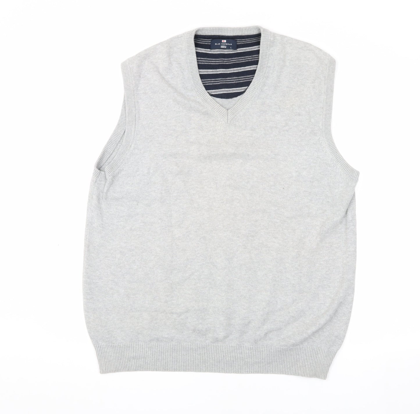 Marks and Spencer Men's Grey L Cotton Vest