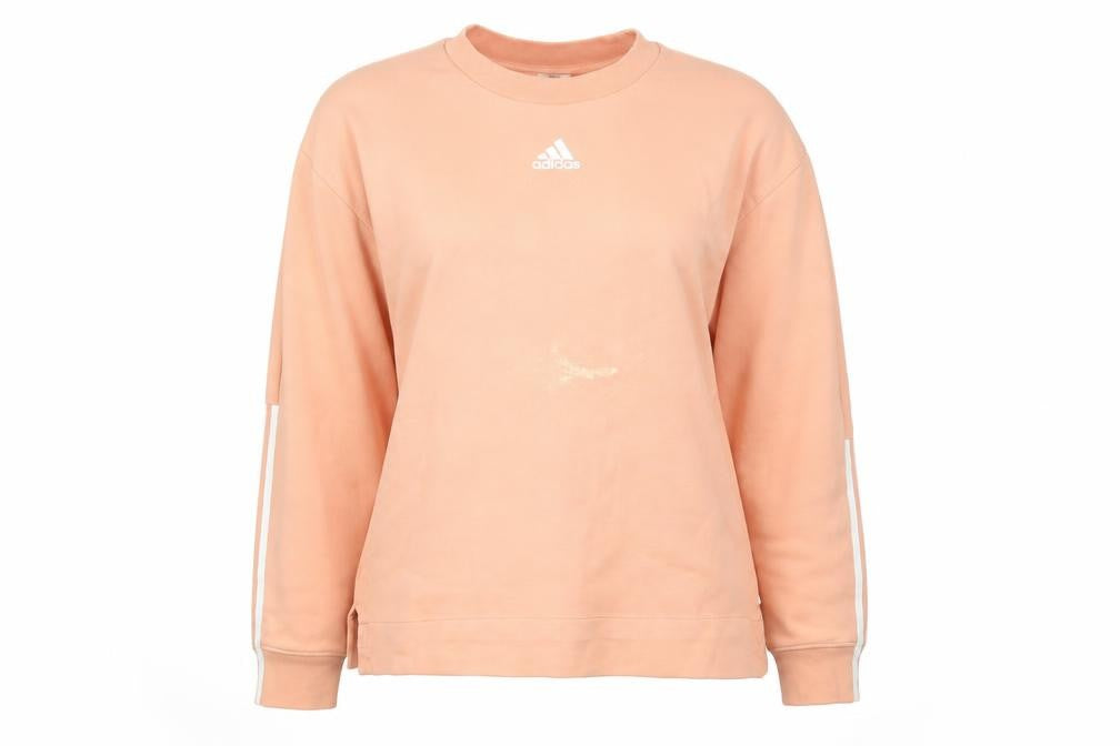 Womens UK M Regular adidas Pink Pullover Sweatshirt