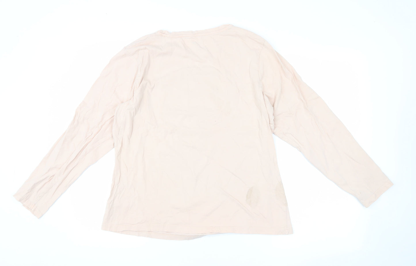 Disney Women's Beige Chip 'n Dale Long Sleeve T-Shirt L