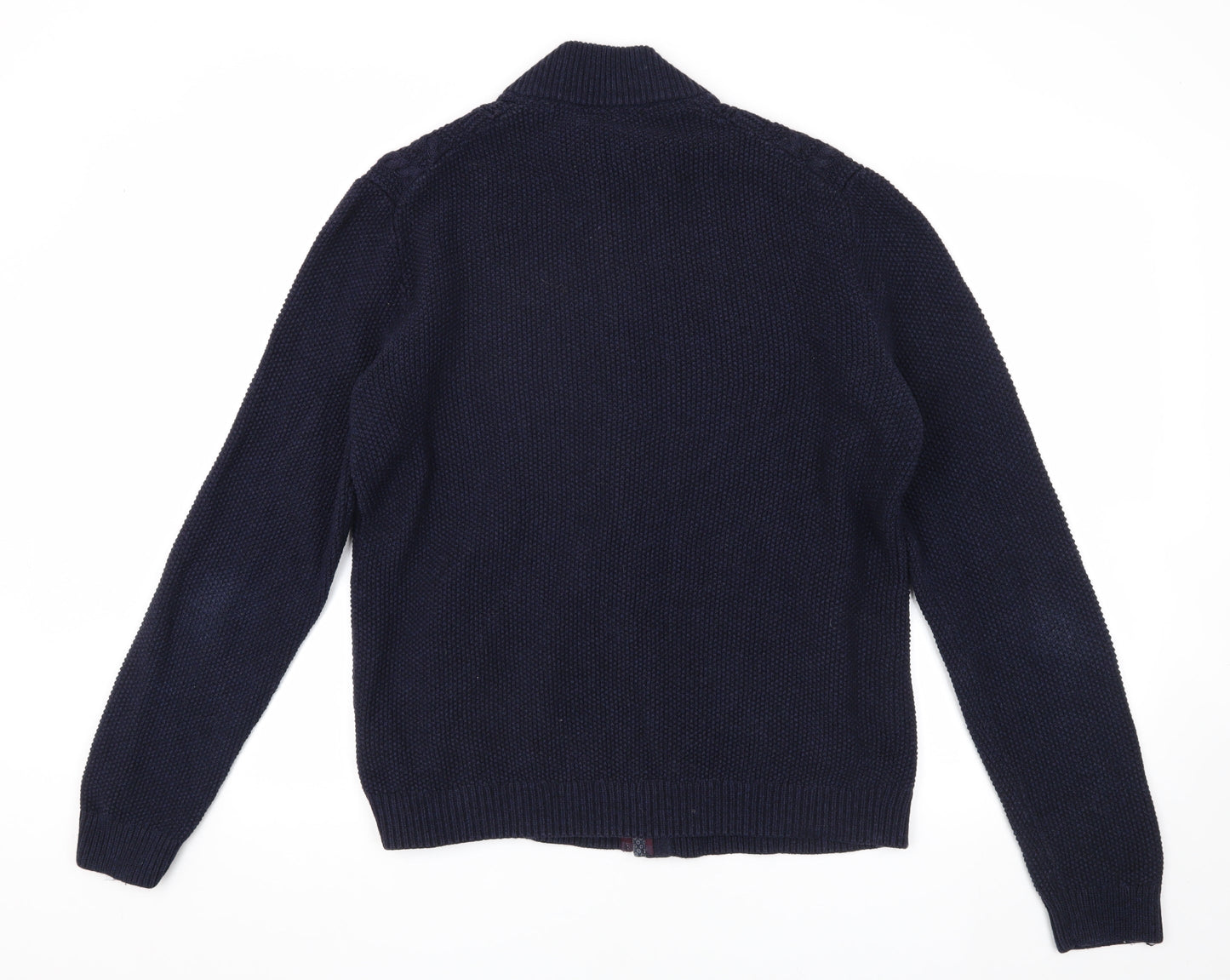 Ted Baker Blue Men's Knit Jacket Size 6 Casual Style