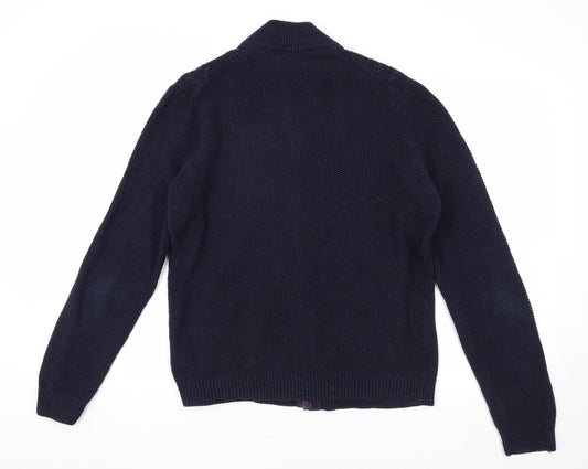 Ted Baker Blue Men's Knit Jacket Size 6 Casual Style