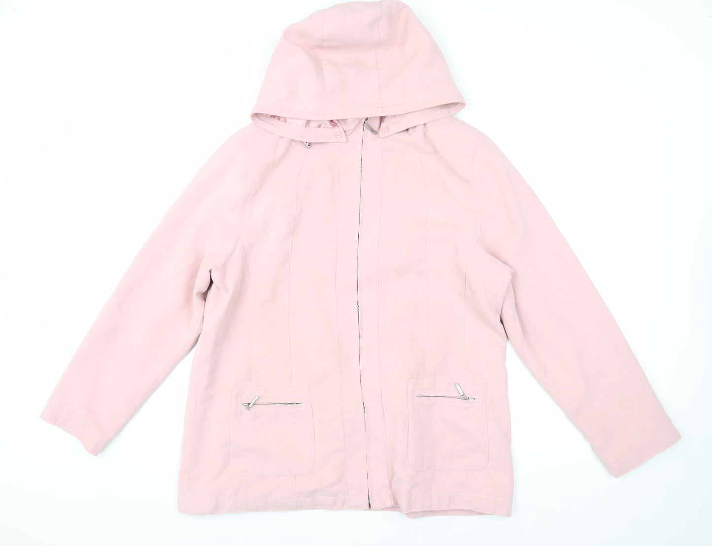 Berkertex Women’s Pink Hooded Jacket, Size 14