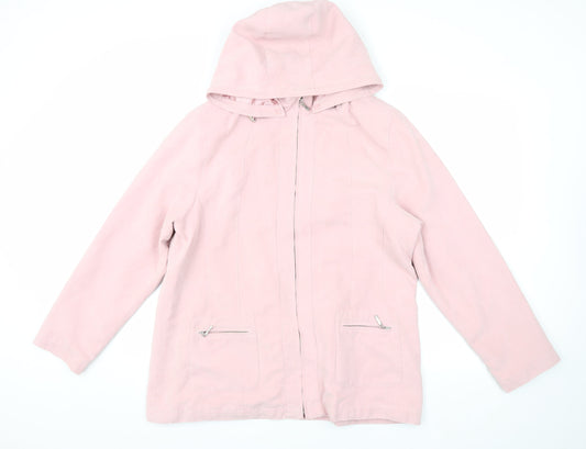 Berkertex Women’s Pink Hooded Jacket, Size 14
