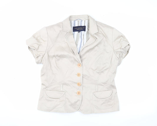 Paul Costelloe Beige Blazer, Women, Size 12 - Elegant & Chic