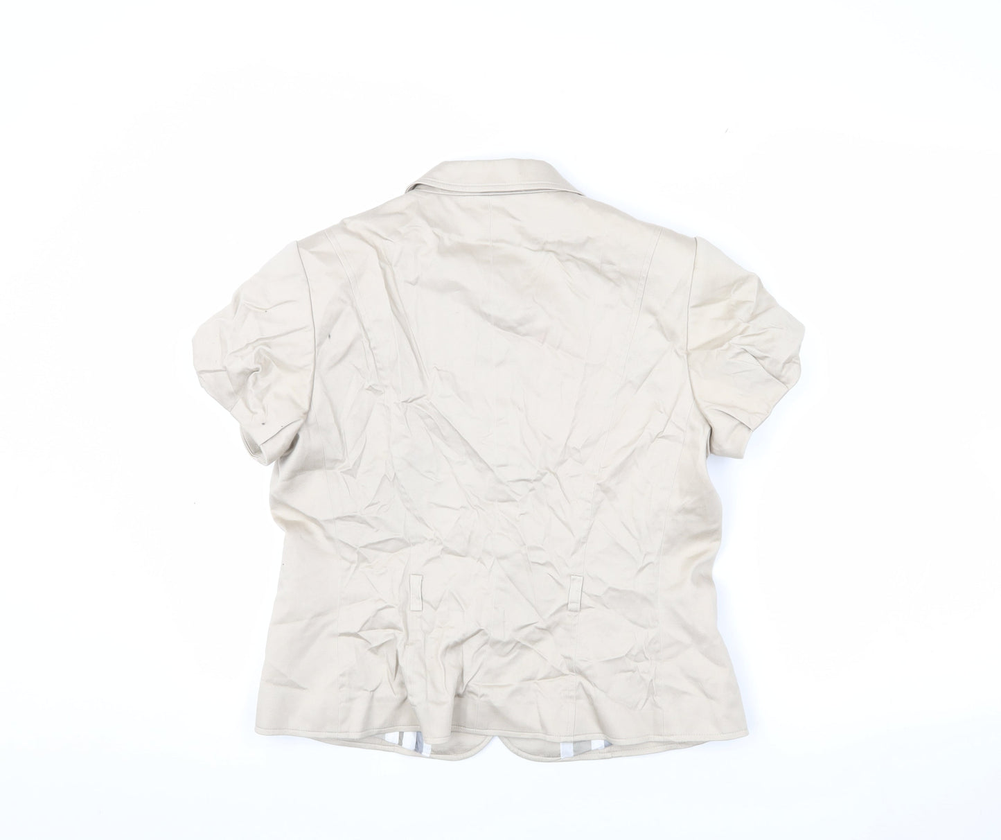 Paul Costelloe Beige Blazer, Women, Size 12 - Elegant & Chic