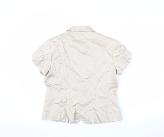 Paul Costelloe Beige Blazer, Women, Size 12 - Elegant & Chic
