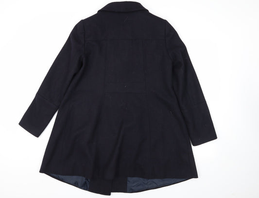 Maternity Women's Black Wool Coat, Size 12