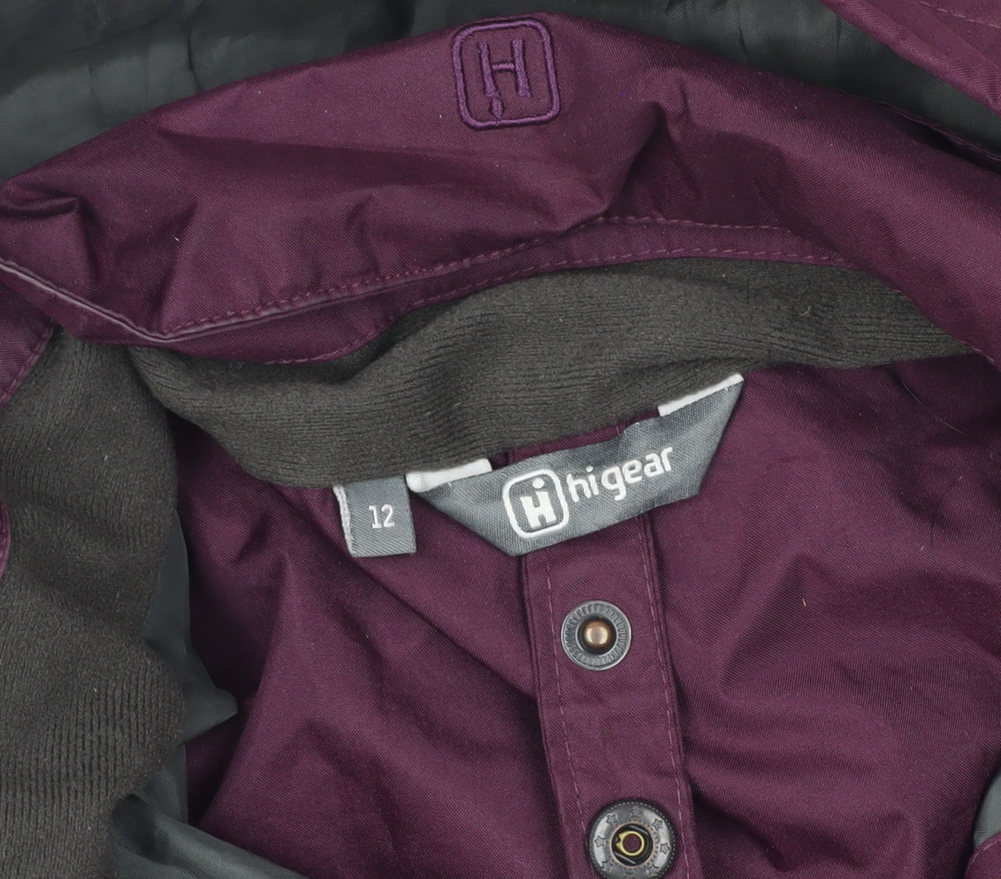 Hi Gear Women's Purple Anorak Jacket, Size 12, Waterproof