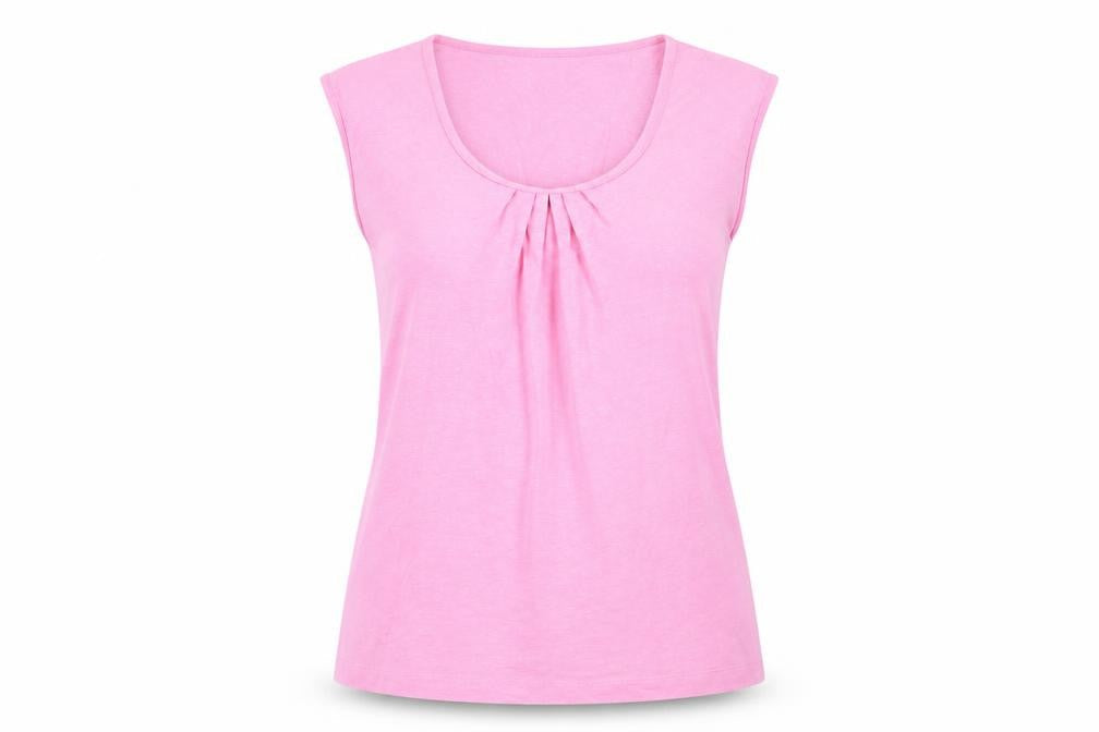 Womens UK Size 10 Crew Clothing Co. Pink Cotton Blend T-Shirt