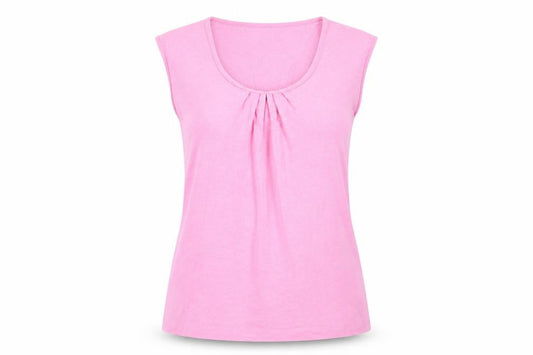 Womens UK Size 10 Crew Clothing Co. Pink Cotton Blend T-Shirt