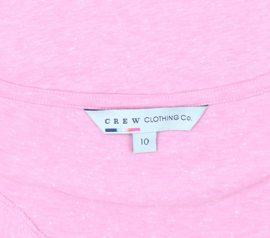 Crew Clothing Women's Pink Sleeveless Jersey T-Shirt Size 10