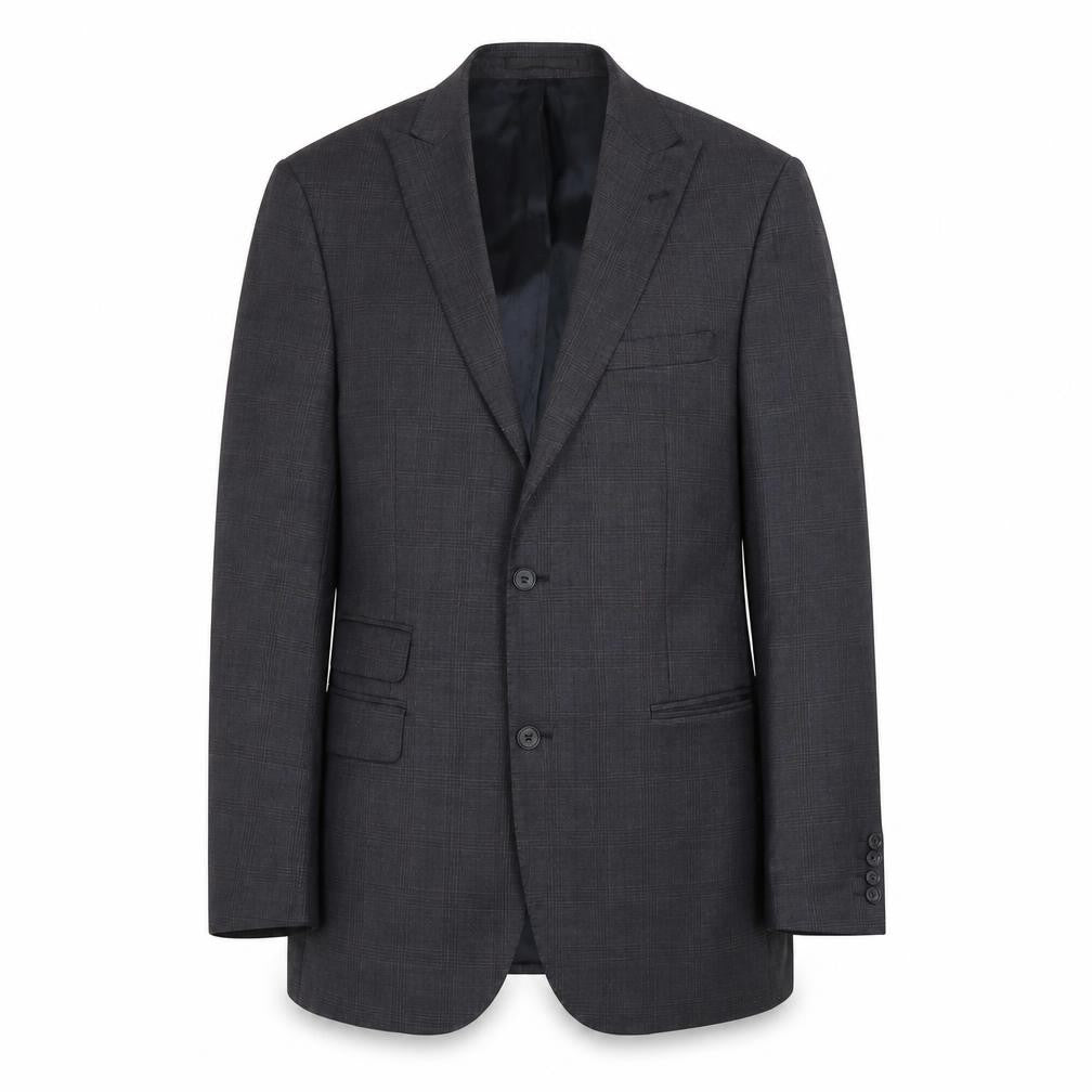Mens 42 Chest Regular Jeff Banks Grey Two-Button Blazer