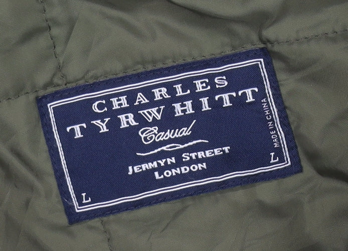 Charles Tyrwhitt Men’s Beige Collared Jacket L