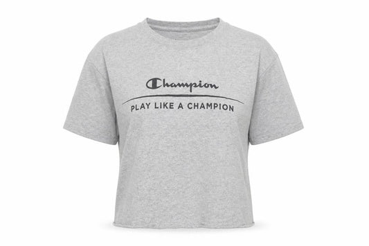 Champion Womens Grey T-Shirt S Casual Crew Neck