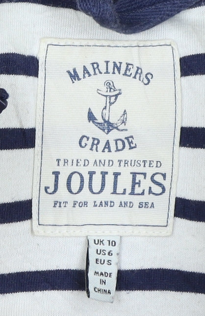 Joules Women's Yellow Puffer Waistcoat, Size 10, Nautical Style