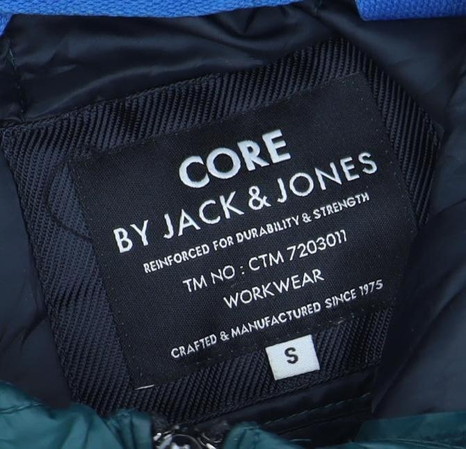 Jack & Jones Men's Green S Puffer Jacket Hooded