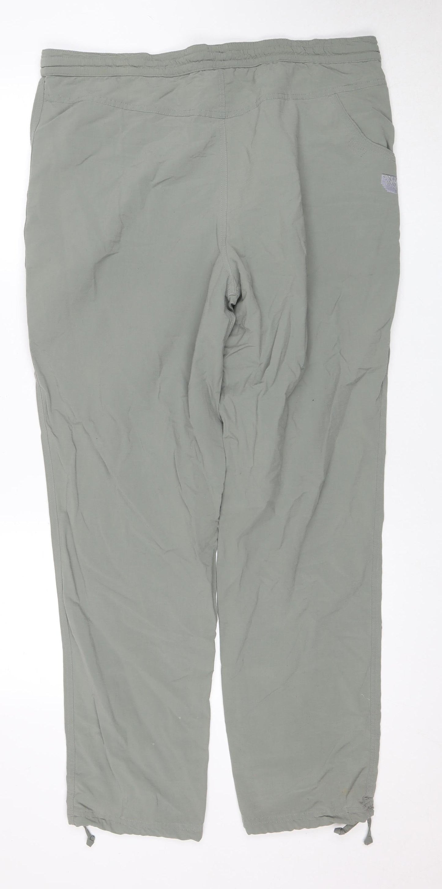 Spray Way Women's Grey Trousers Large Relaxed Fit