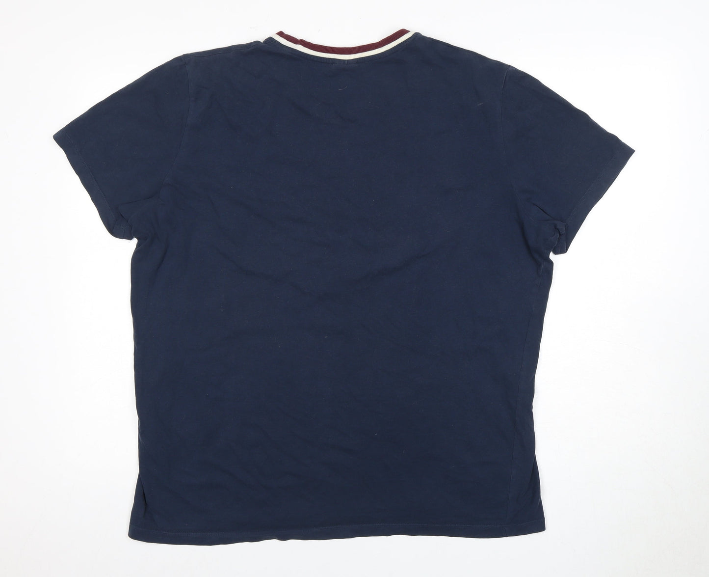 Jack & Jones Men's Blue XL Crew Neck T-Shirt