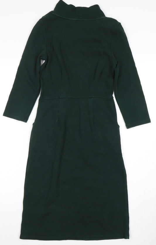 Seasalt Women's Green Sheath Dress, Size 8, Casual