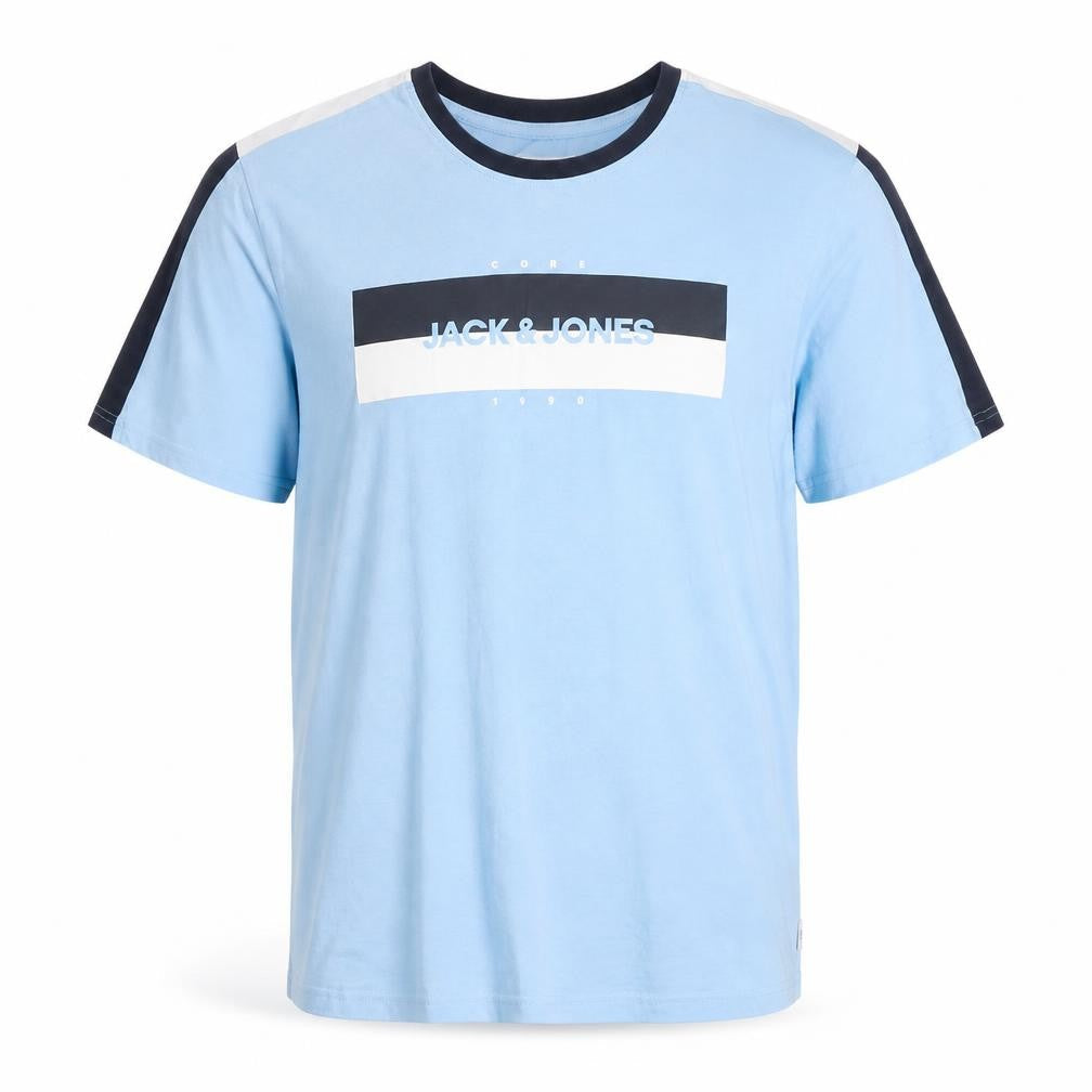 Mens UK Size 2XL JACK & JONES Blue  Cotton Blend T-Shirt