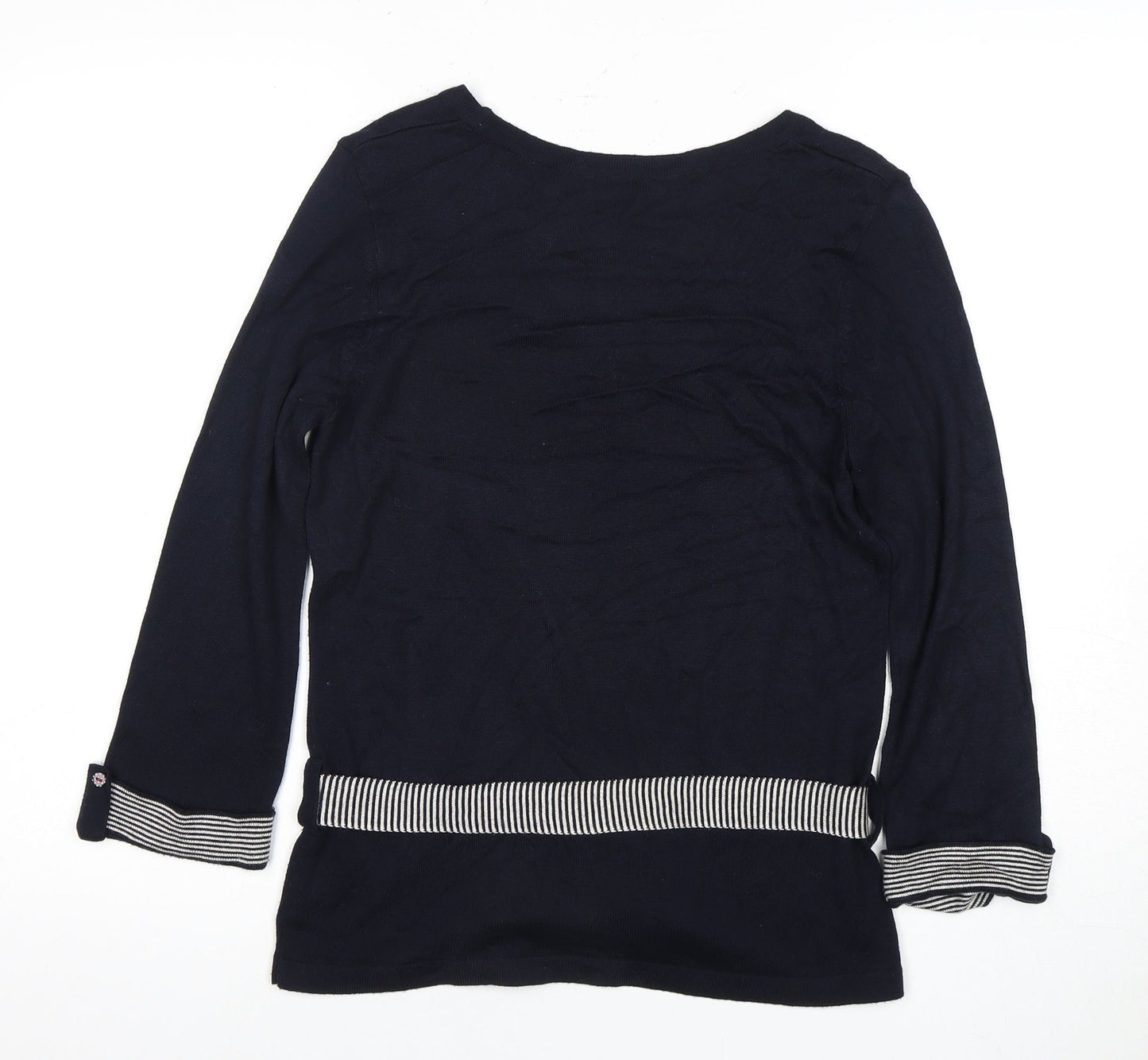 Per Una Women's Blue 3/4 Sleeve Sweater Size 12