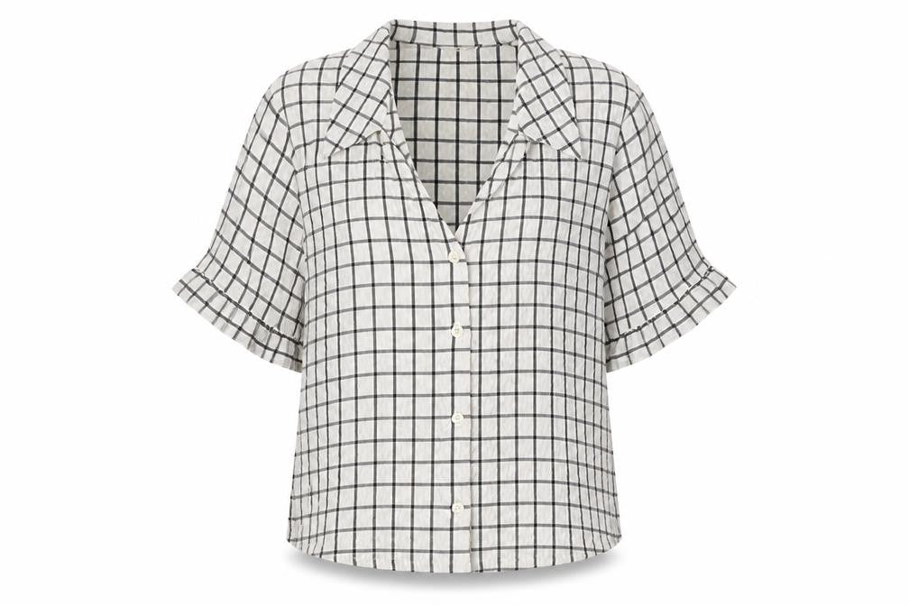 Womens UK Size M Monki White Polyester Blend Button-Up