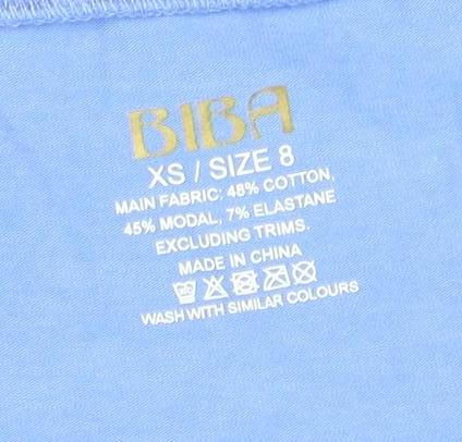 BIBA Women's Blue Size 8 Casual T-Shirt