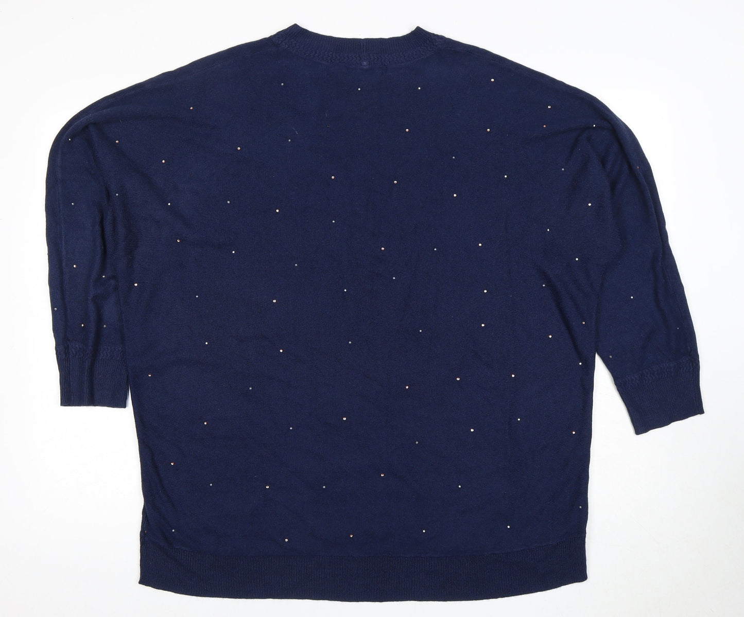 Next Women's Blue Pullover Jumper Size 14, Crew Neck