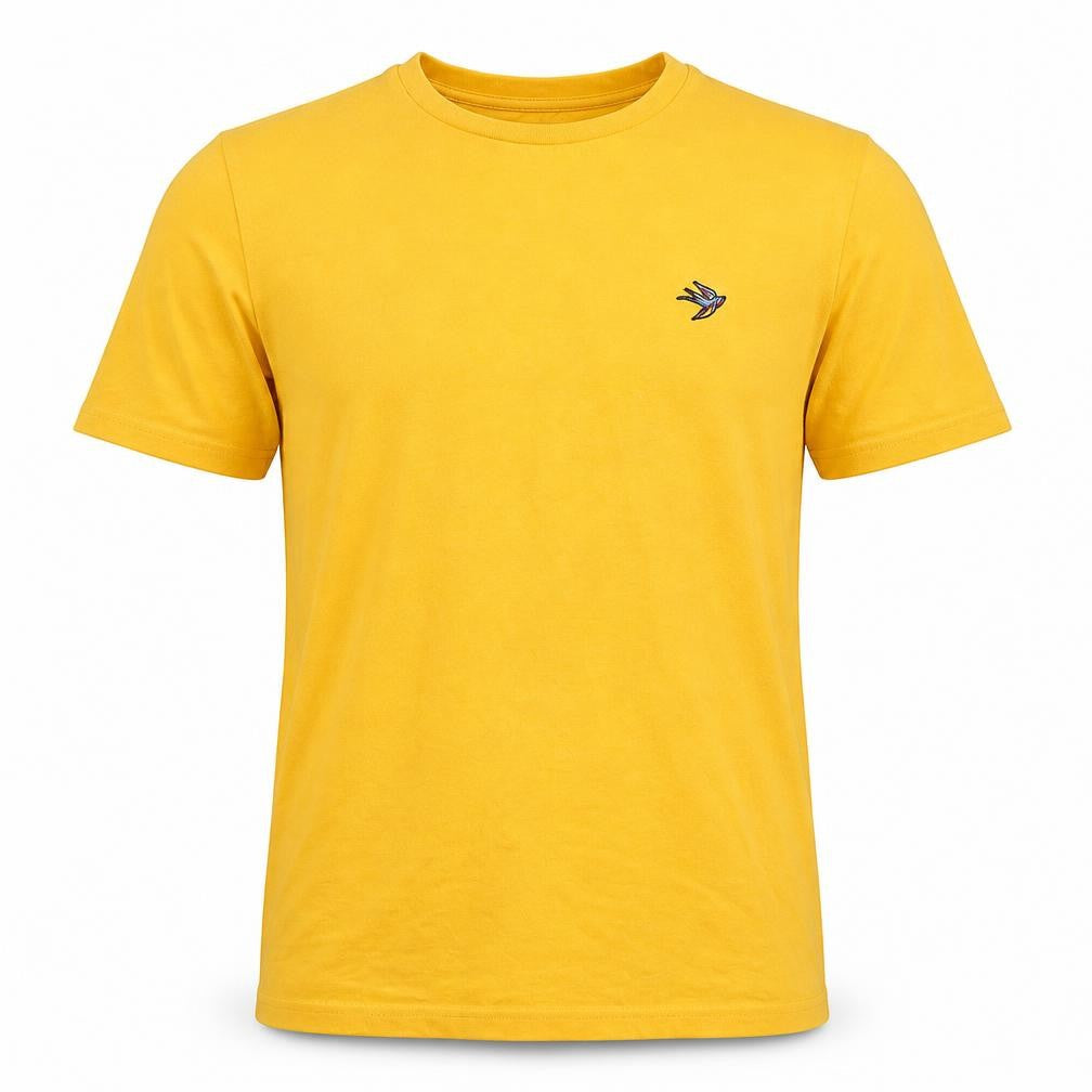 Urban Outfitters Men's Yellow Cotton Crew Neck T-Shirt M
