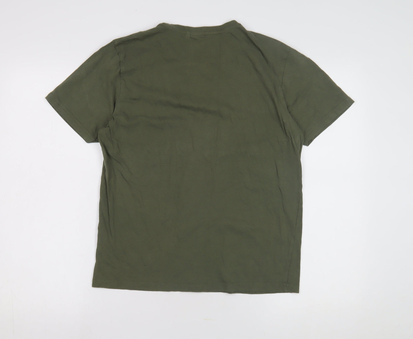 Farah Men's Medium Green Crew Neck T-Shirt