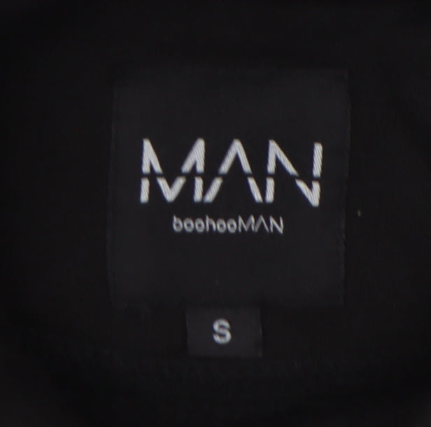 boohooMAN Black Men's Small Pullover Hoodie