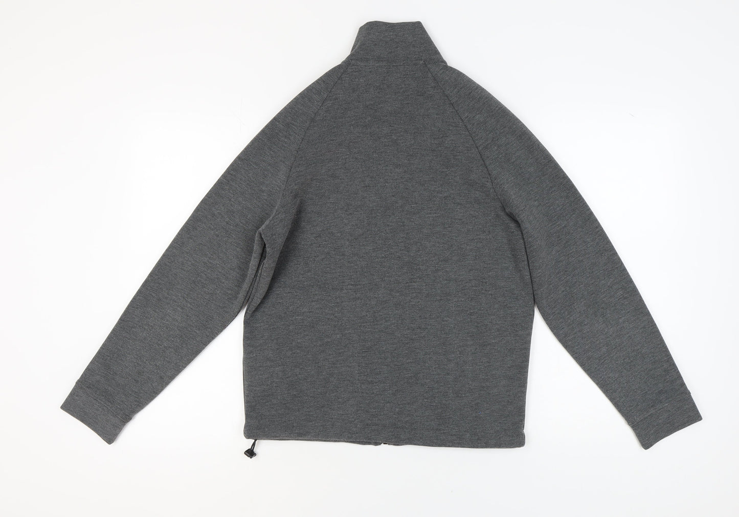 ZARA Women's Grey Full Zip Sweatshirt Size 4