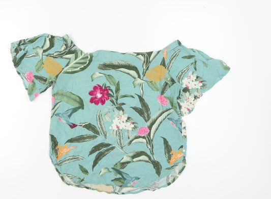 Vero Moda Women's Multicoloured Floral Blouse Off Shoulder M