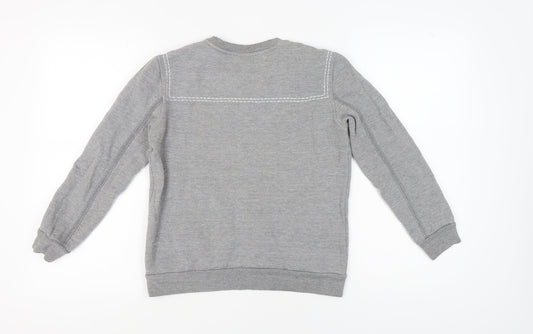 Topshop Women's Grey Crew Neck Pullover Sweatshirt Size 6