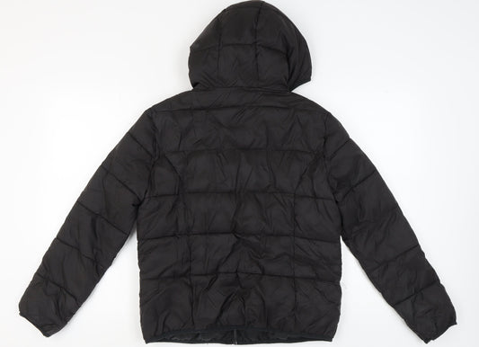 Miss Selfridge Women's Black Puffer Jacket Size 14