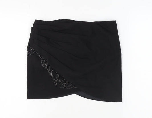 bebe Women's Black Short Skirt - Size 6, Elegant & Versatile