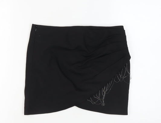 bebe Women's Black Short Skirt - Size 6, Elegant & Versatile