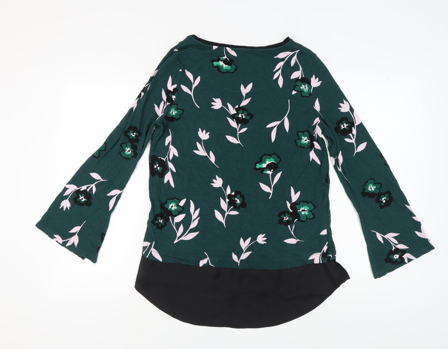 Marks and Spencer Women's Green Floral Blouse Size 12