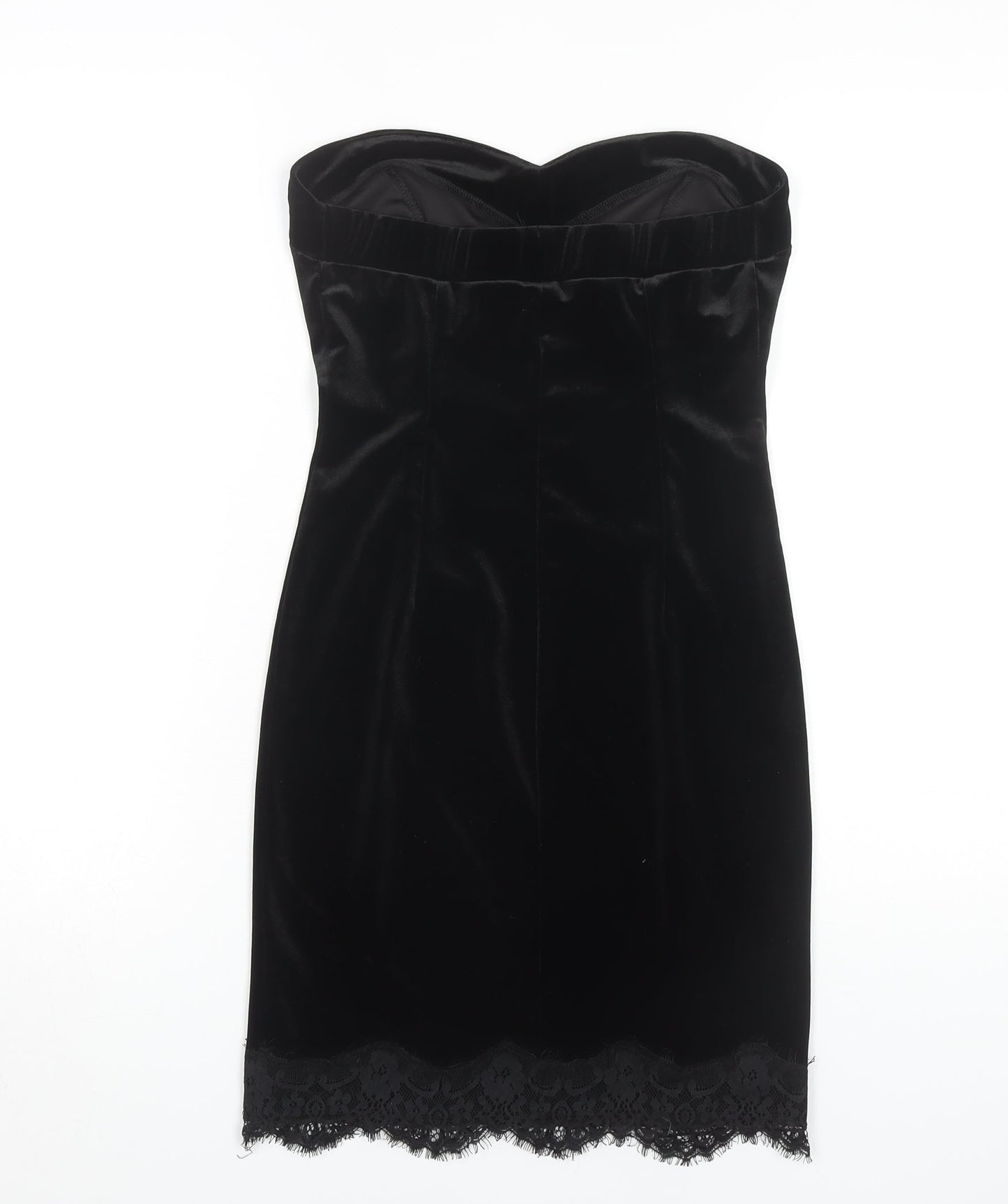 River Island Women's Black Strapless Party Dress