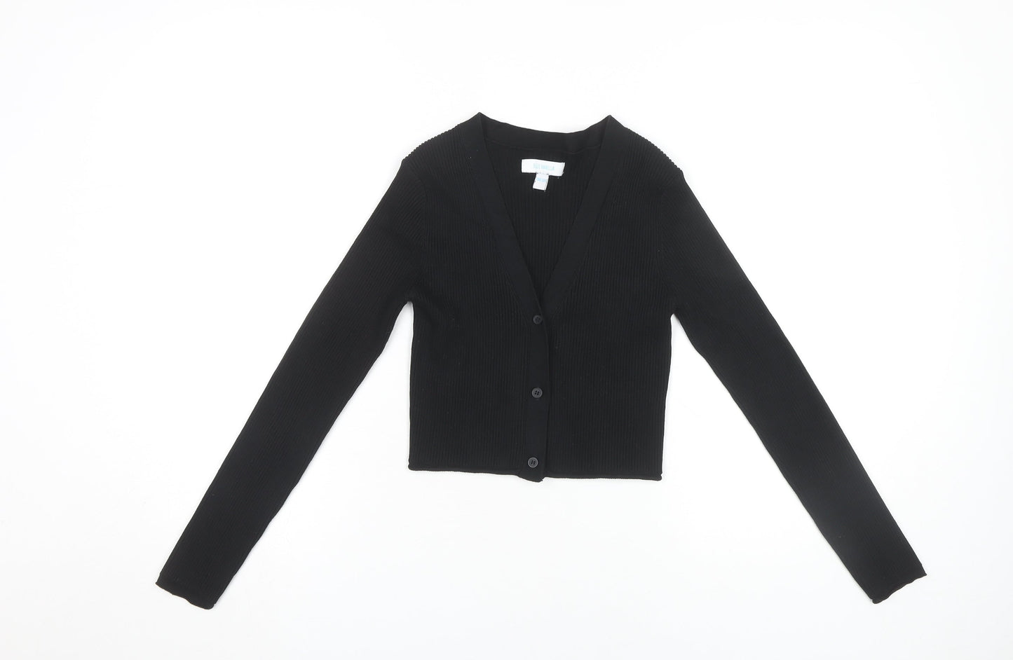 Blue Vanilla Women's Black V-Neck Cardigan