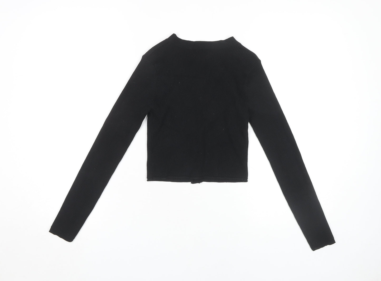 Blue Vanilla Women's Black V-Neck Cardigan