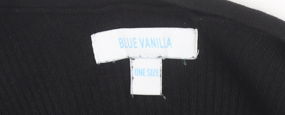 Blue Vanilla Women's Black V-Neck Cardigan